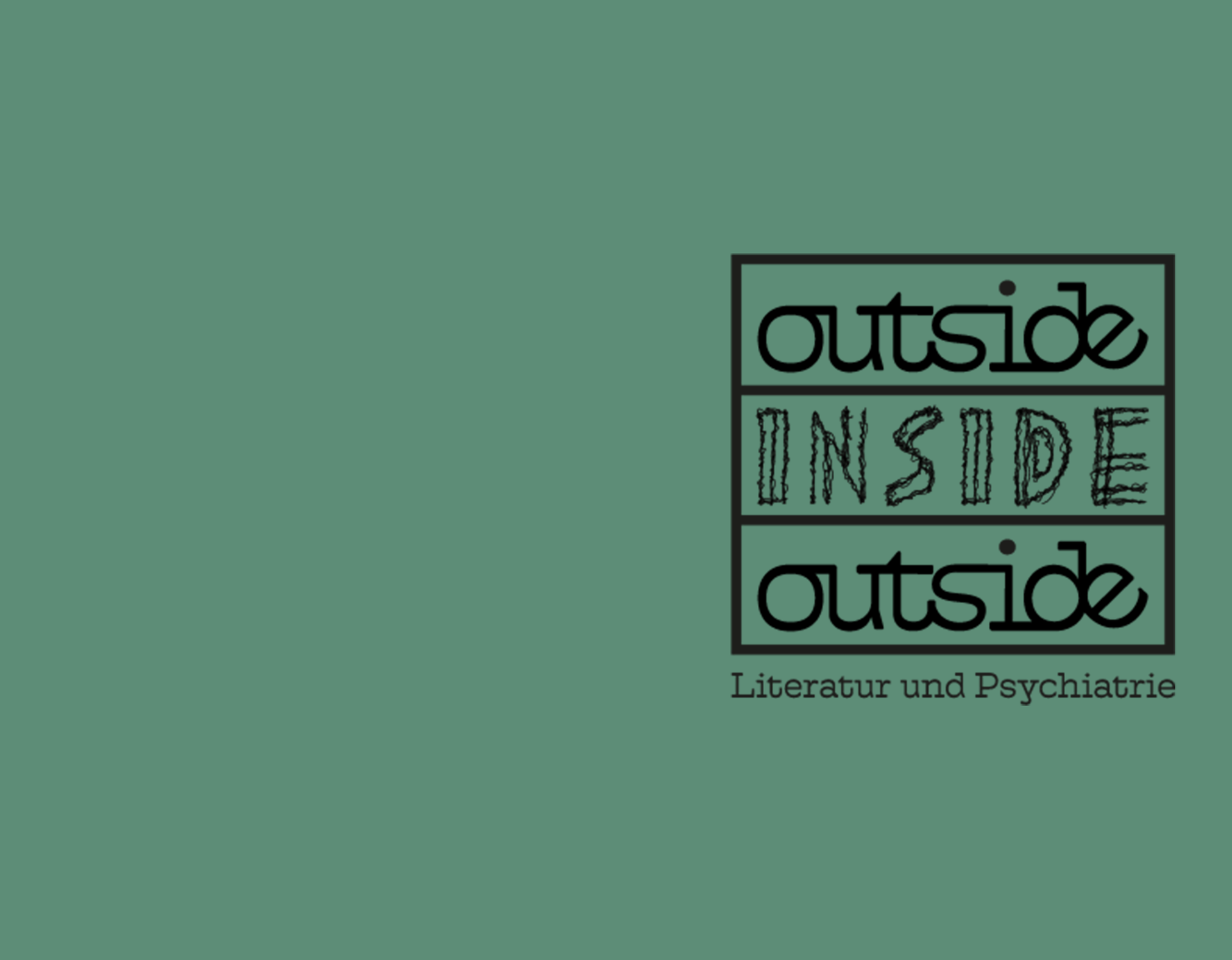 Logo des Projekts mit dem Schriftzug outside | inside | outside