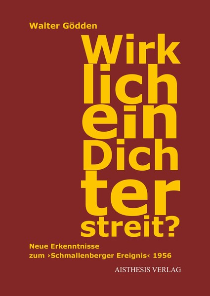 Buchcover mit dem Schriftzug "Wirklich ein Dichterstreit?"