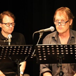 Carsten Bender und Walter Gödden während einer szenischen Lesung