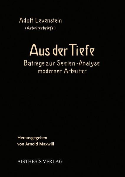 Typografisches Cover des Bandes, gelbliche Schrift auf schwarzem Hintergrund